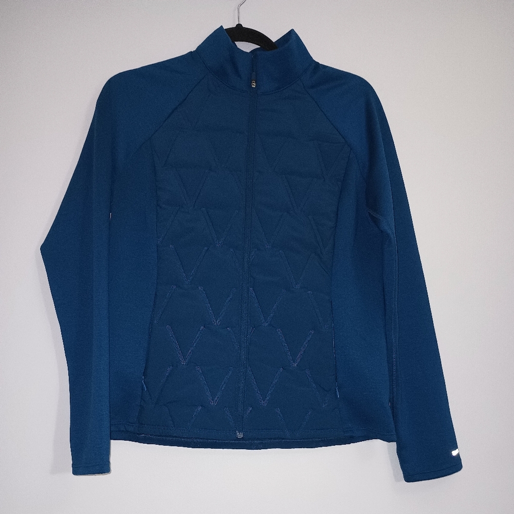 Skechers Performance Quilted Blue Jacket M - Picture 4 of 9